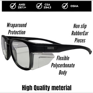 RX Safety Glasses JMIEYN JM01 Side Shields ANSI Z87