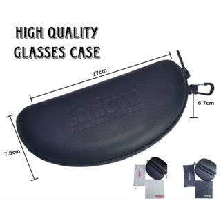 Exclusive High Quality Jmieyn Protable Rectangle Zipper+Clip+Cloth Sunglasses Hard Eye Glasses Case Protector Box