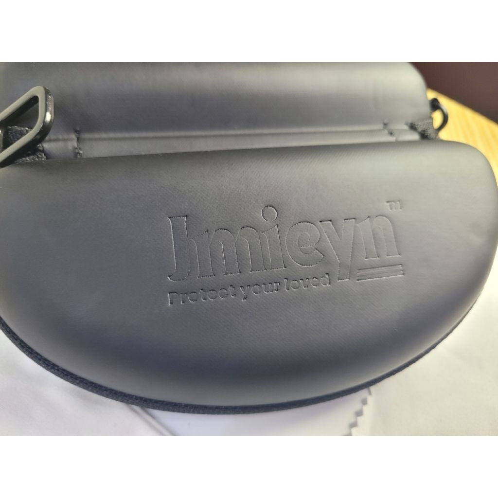 Exclusive High Quality Jmieyn Protable Rectangle Zipper+Clip+Cloth Sunglasses Hard Eye Glasses Case Protector Box