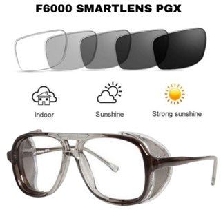 F6000 PENTAX RX Series Smoke Frame Safety Glasses Smartlens photochromix(PGX)